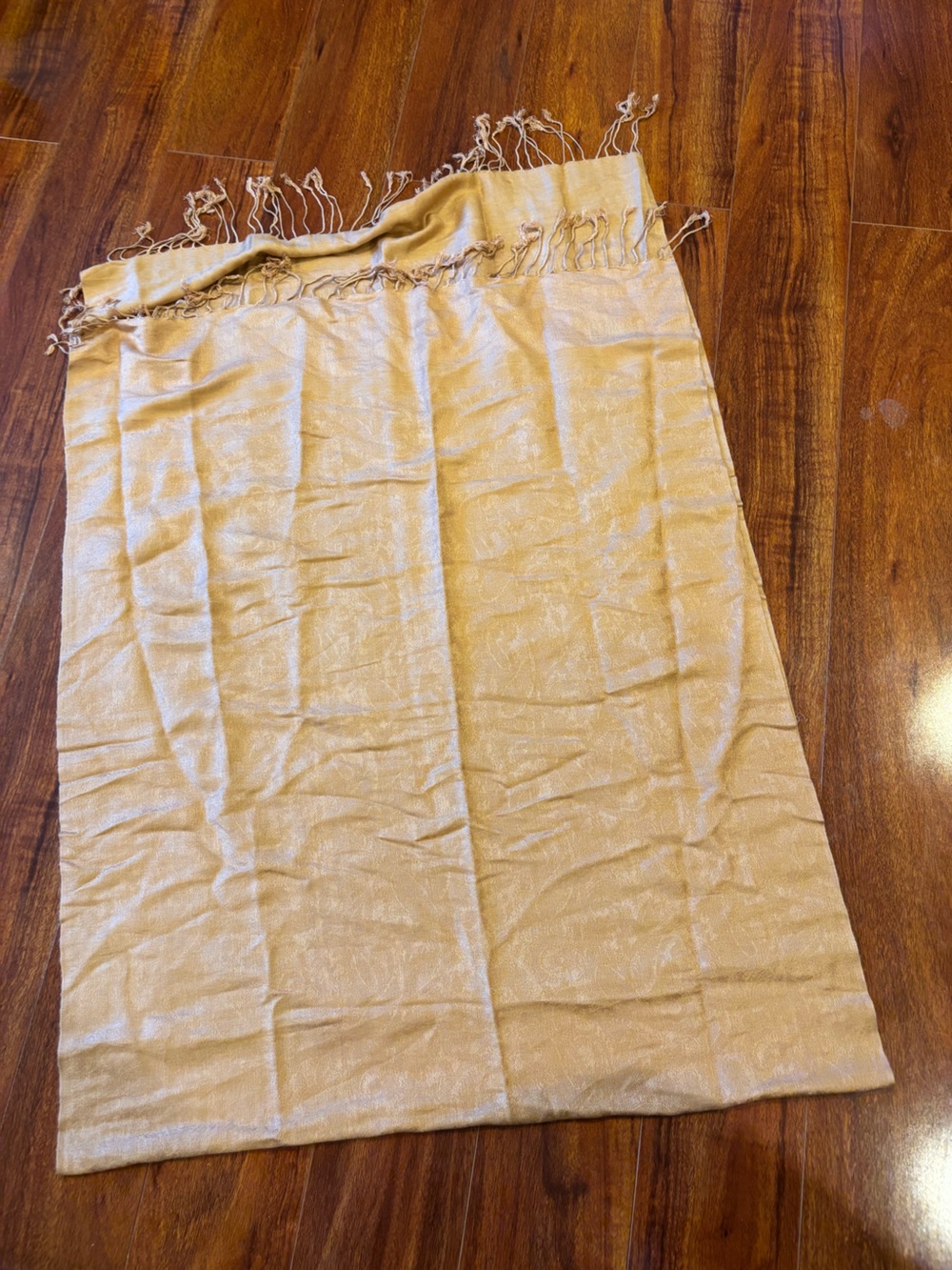 Light Yellow Fringed Women's Scarf Wrap